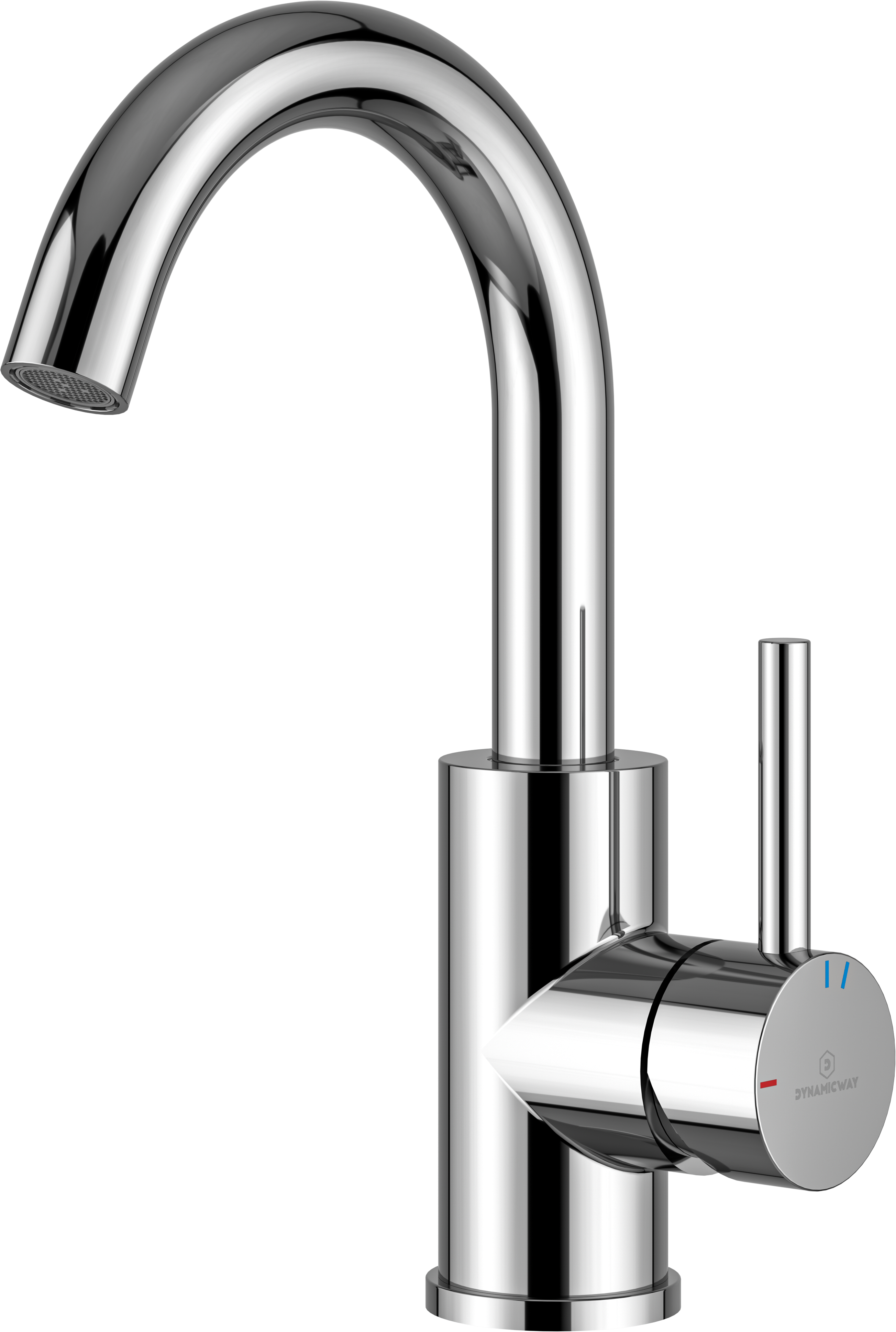 Eengreeps waterkraan wastafelarmatuur badkamer eenhandsmengkraan wastafel eengreeps mengkraan chroom